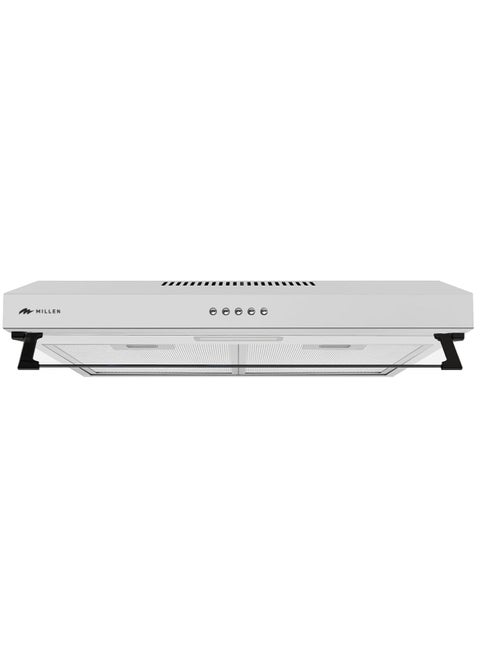 MILLEN 60cm Under Cabinet White Range Hood - MKH 603 WH, 3 Year Warranty