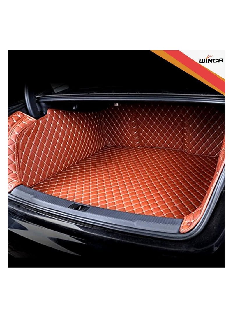 WINCA WINCA 360 Degree Car Rear Trunk Boot Liner Trunk Mats Compatible With Toyota Land Cruiser 2022 -2024  Full Coverage Lightweight Floor (Beige) - Image 3