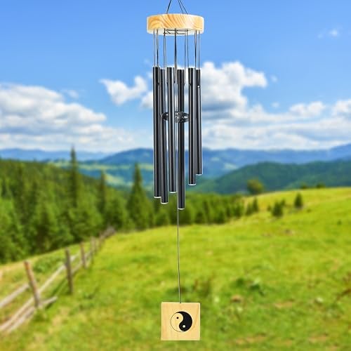 Hindcraft Wind Chimes for Home Décor – Hanging Bells for Balcony, Living Room, Bedroom, and Hall | Positive Energy Room Decoration Items, Home Décor Gifts for Women, and Housewarming Gifts, Black - Image 2