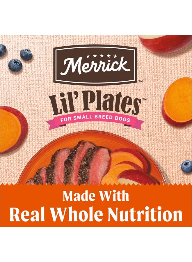 ميريك طعام جاف فاخر للكلاب الصغيرة من Merrick Lil' Plates، خالي من الحبوب، مصنوع من لحم البقر الأصلي من تكساس والبطاطا الحلوة - كيس 4.0 رطل - Image 3