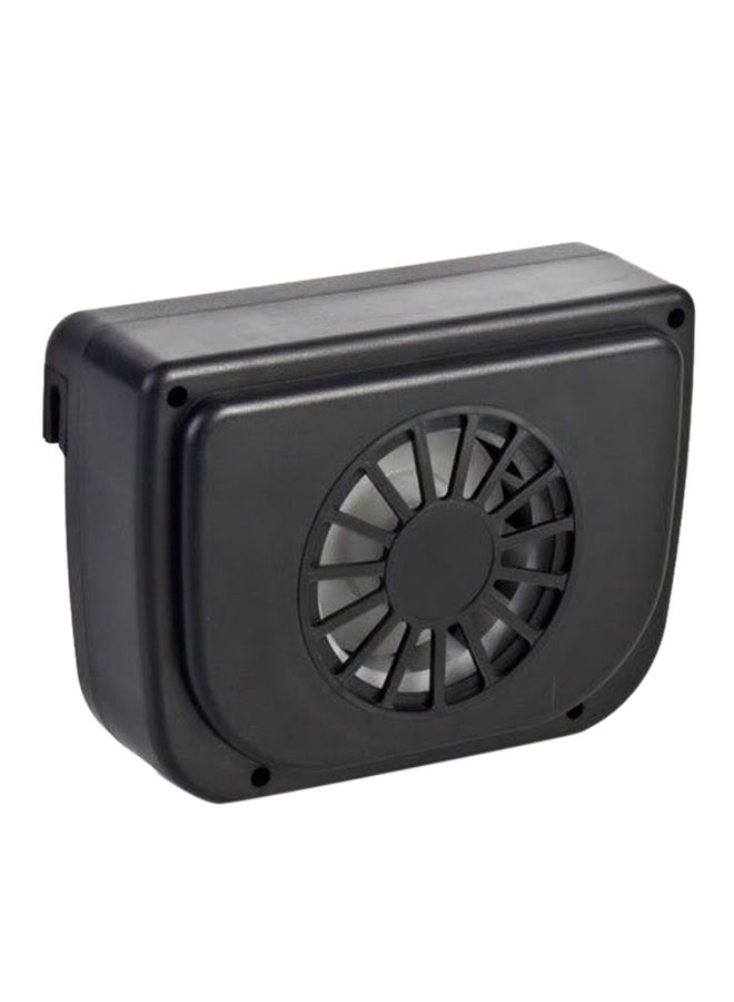 Loquat Auto Cool Solar Fan/Black