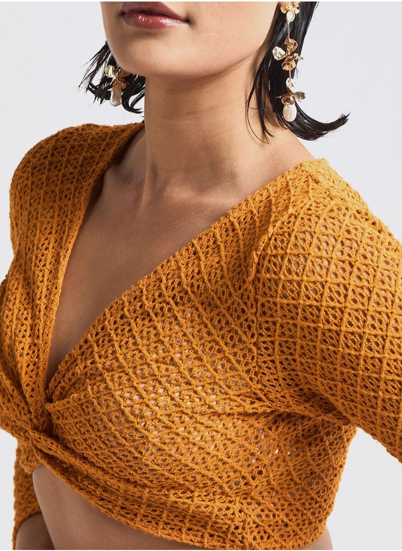 FAV Twist Front Crop Top  - Image 3