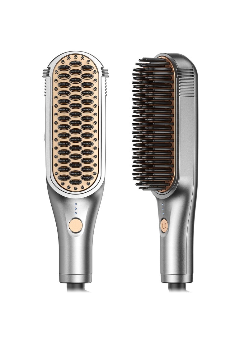 general Retractable Mini Portable Hair Straightening Comb with Multiple Temperature Settings Hair Straightener Comb UK Plug - Image 3