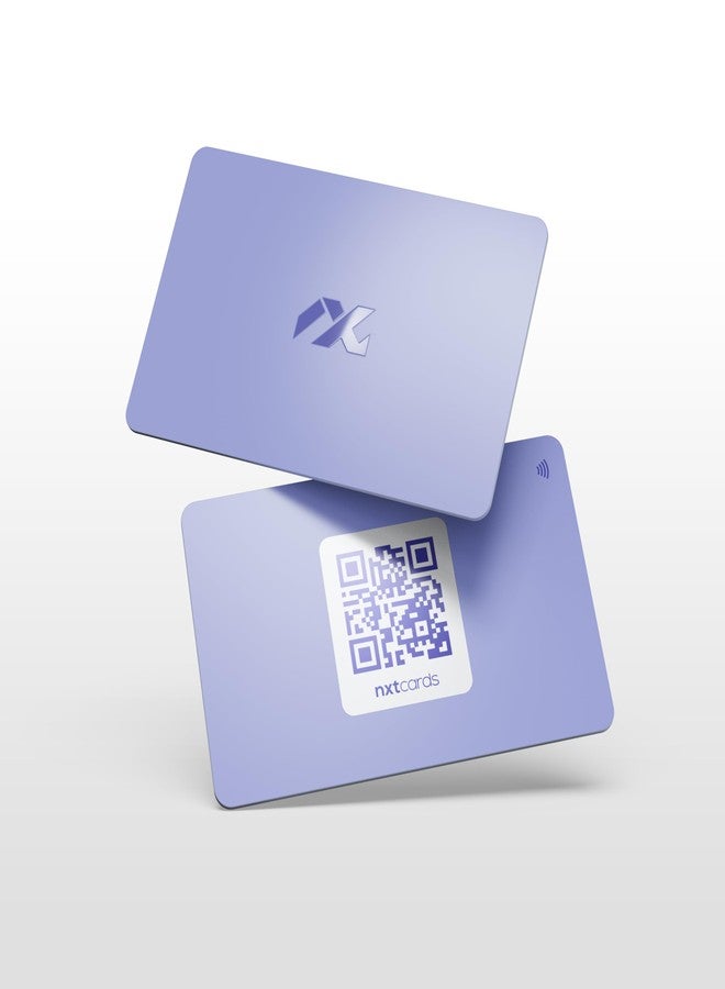 Nxt Cards Premium Business Card - NFC & QR Enabled - Purple - Digital Visiting Card - Just Tap to Share Contact - Smart Networking Card with Advanced NFC Technology - Image 3
