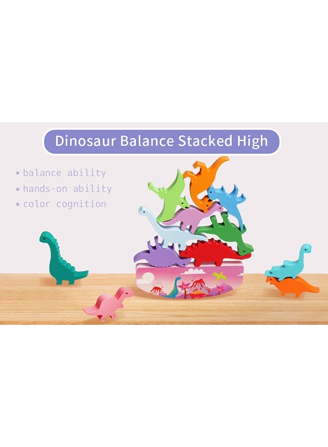 general Colorful building blocks children's toys baby zoo balance beam seesaw stacked high building blocks early education educational toys - Image 3