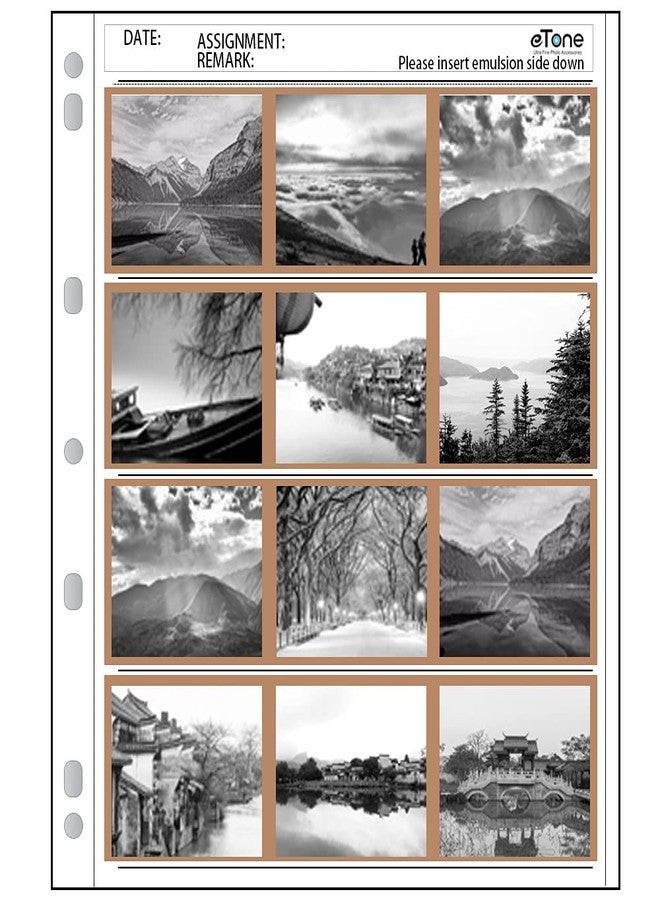 eTone 100x eTone Archival Storage Sheets 120 Negative Page Preservers (100x120) - Image 1