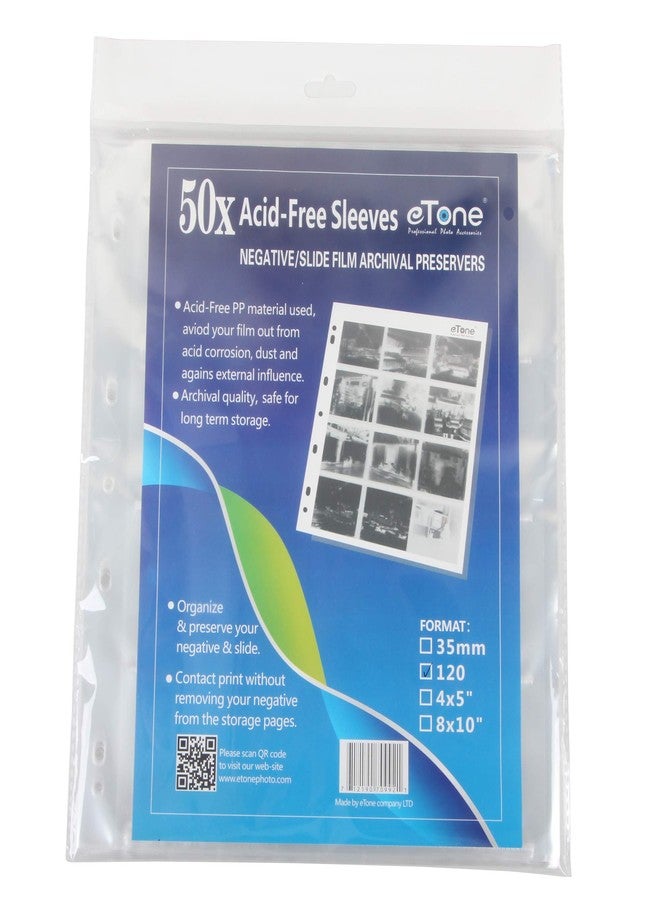 eTone 100x eTone Archival Storage Sheets 120 Negative Page Preservers (100x120) - Image 2