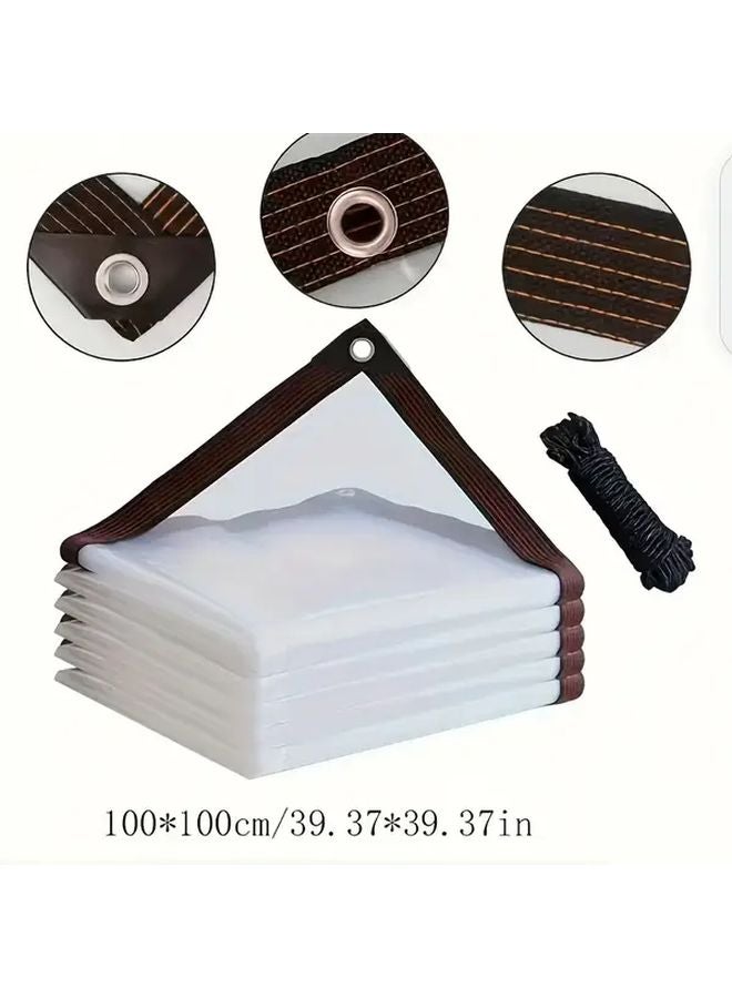 400x600cm Heavy Duty Waterproof Plastic Cover Reinforced Edges Outdoor Use - Image 3