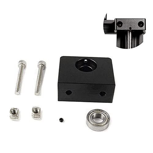 3DINNOVATIONS Aluminum CR-10 Z-Axis Lead Screw Top Mount for Tornado Creality CR10 Ender 3 Ender-3 Pro Metal Z-Rod Bearing Holder and Compatible with Other Aluminum Profiles Frame 3D Printer Parts - Image 1