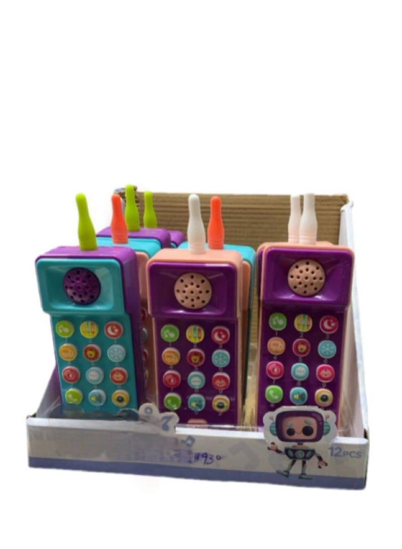 Puzzle Baby Mobile Phone Toys – Colorful Light-Up Educational Toy Phones with Sounds Set for Kids 