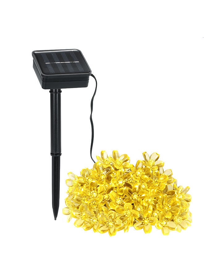 NIBEMINENT 50 LED Lantern Rope Solar String Lights Black/White 23feet - Image 2