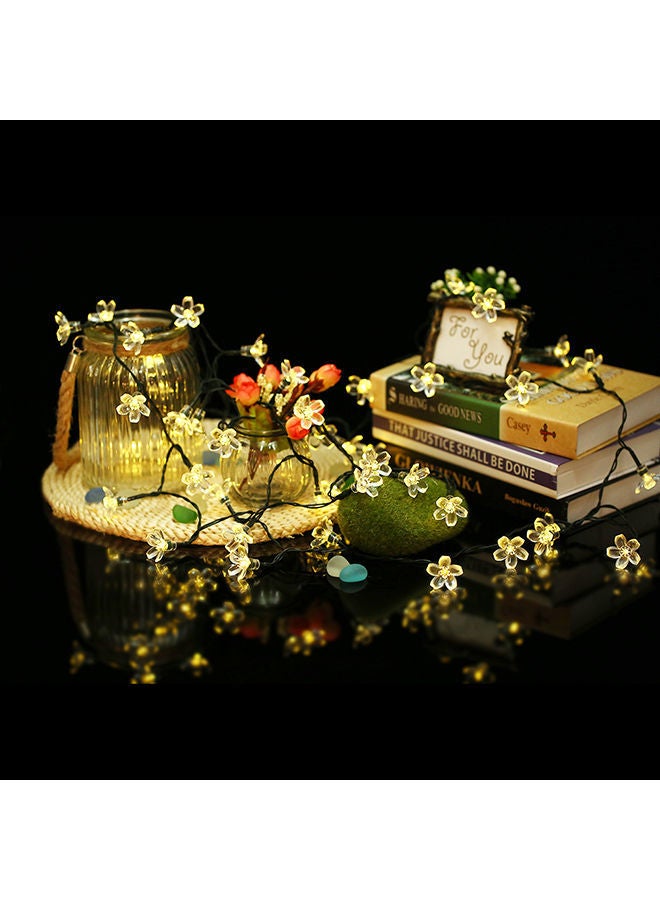 NIBEMINENT 50 LED Lantern Rope Solar String Lights Black/White 23feet - Image 5