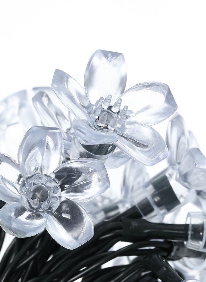 NIBEMINENT 50 LED Lantern Rope Solar String Lights Black/White 23feet - Image 3