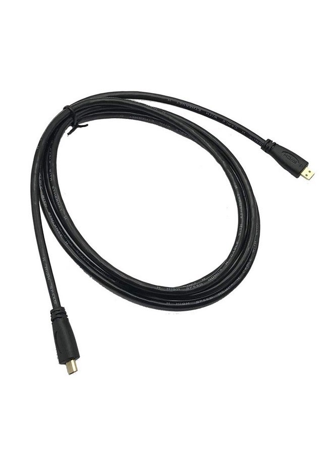 Seadream - High Speed Micro Hdmi Male To Micro Hdmi Male Cablemicro Hdmi Type D Male To Male Cable Gold Plated (Black 6Feet) - Image 1