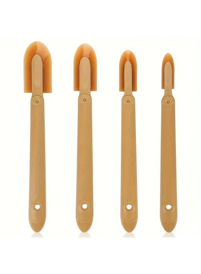 4pcs Silicone Caulking Tool Set Flexible Tip Sealant Applicator Ergonomic Handle - Image 2