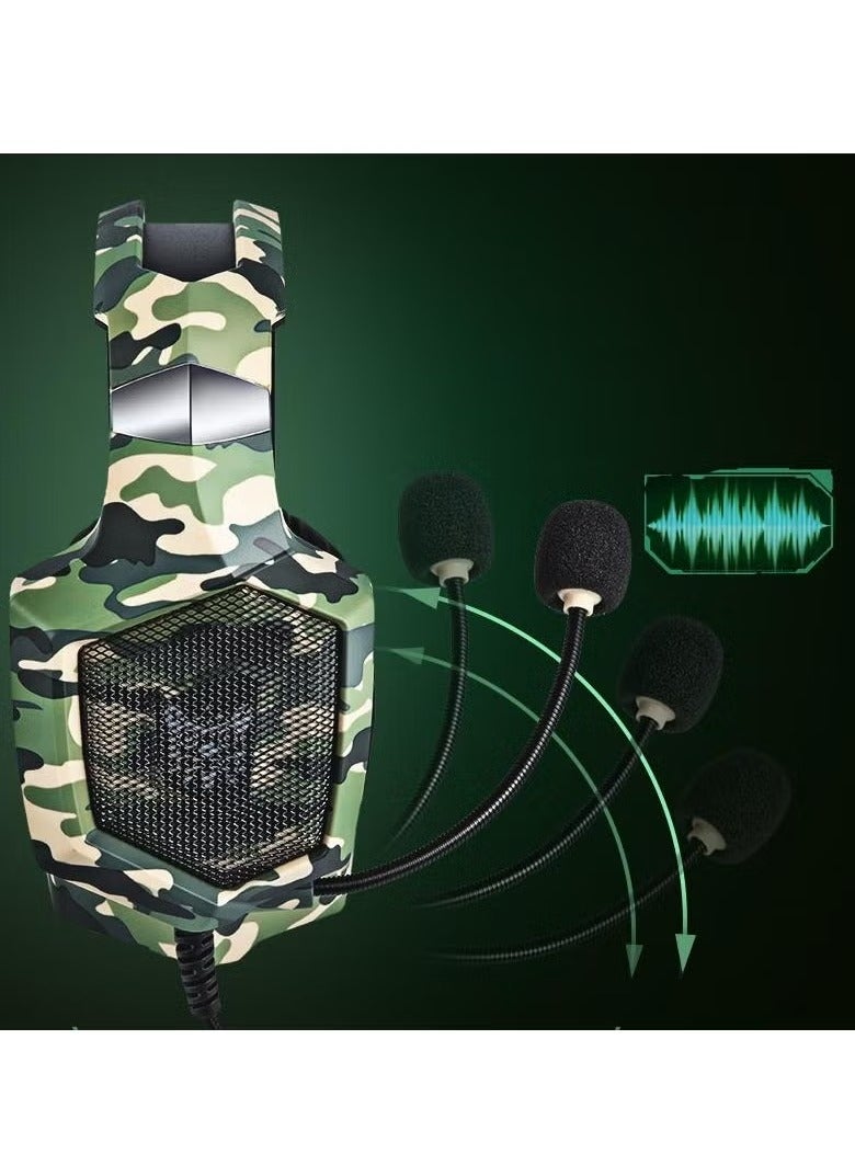 onikuma Wired Stereo Gaming Headphones with Mic and LED Lights – High-Quality Stereo Sound, Noise-Canceling Mic, Adjustable Headband, Soft Cushions – Comfortable for Long Sessions – Ideal for Gaming, Streaming, and Communication - Image 3