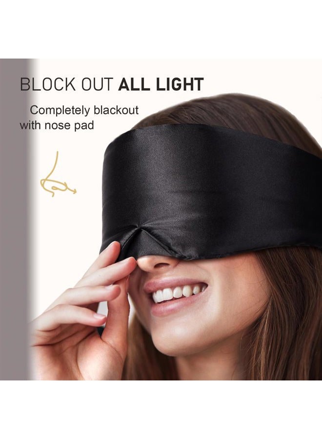 LitBear Silk Sleep Mask Black - Image 3