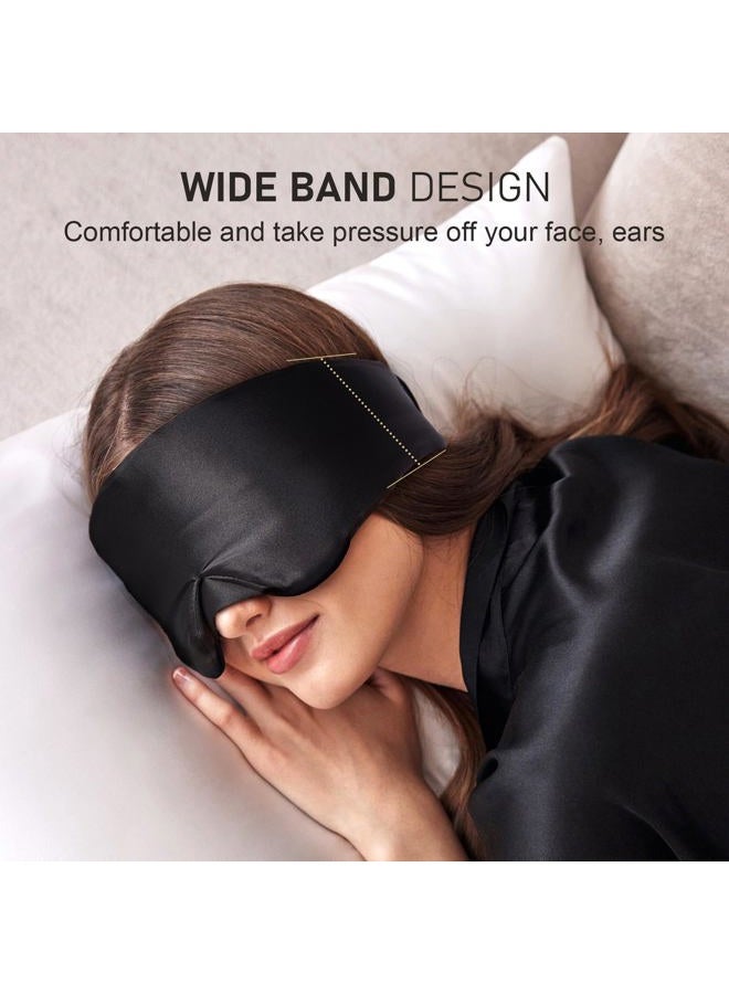 LitBear Silk Sleep Mask Black - Image 4