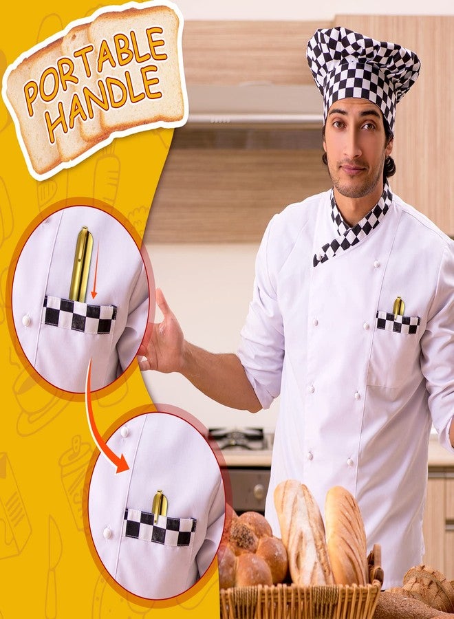 Chumia مكسرات للطاولات، مكانس فتات الخبز من الفولاذ المقاوم للصدأ للطاولات في المطاعم والمنازل، أدوات ملحقات للخدم والنُدُل (ذهبي، 10) - Image 5