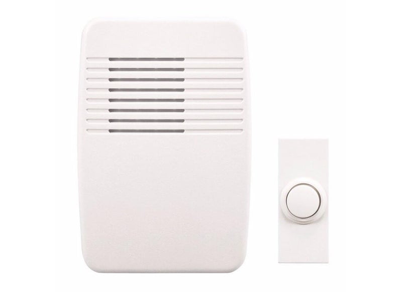 Heath Zenith Heath/Zenith SL-7366-02 Wireless Plug-In Door Chime Kit with Molded Plastic Cover, White - Image 3