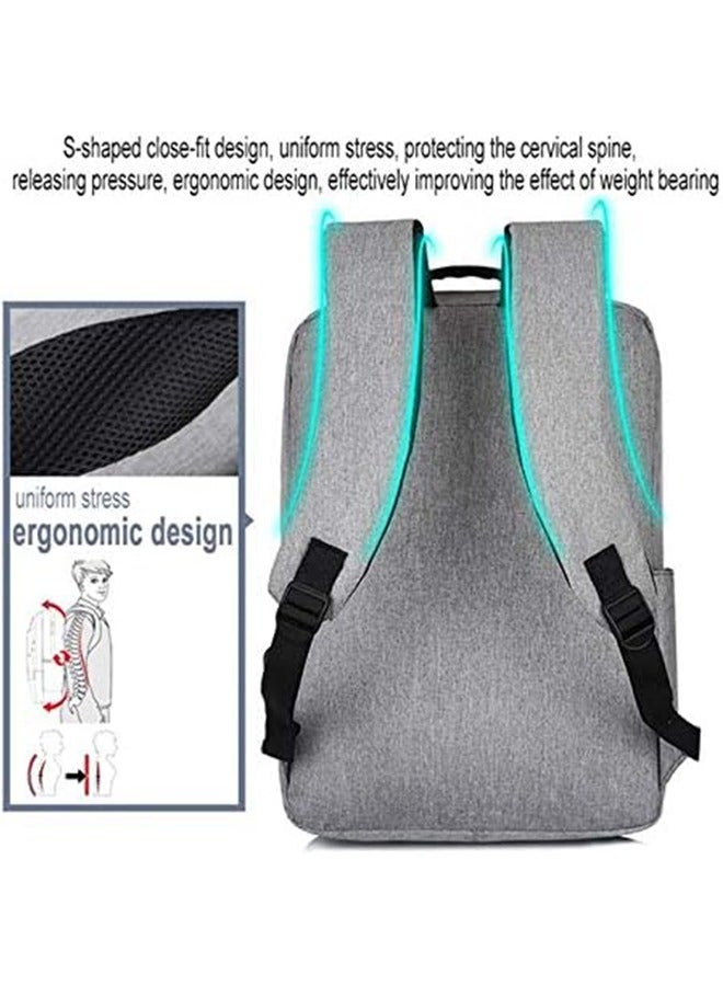 Laptop Backpack for Men Women, 5.6 Inch Travel Backpacks Students BookBag with Laptop Compartment Business Work Casual Computer Daypack with USB Charging - Image 3
