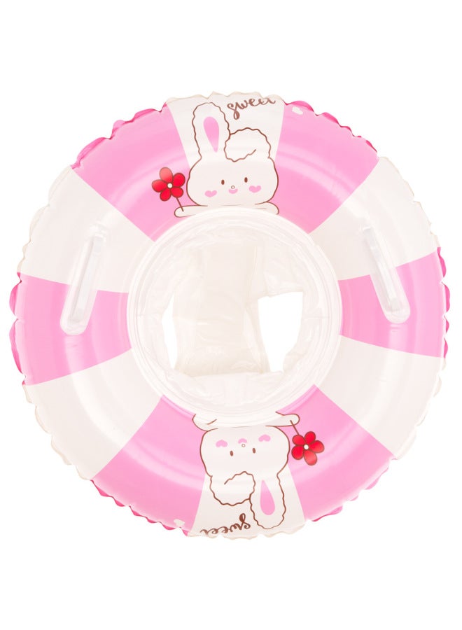 Generic Children's Swimring Seat Ring Sitting Anti-rollover Baby Infant Swimming Ring Inflatable Swimming Ring INS Cyber Red Seat Ring-Inside Diameter After Inflation:Little Rabbit Pants Pocket Ring (suitab - Image 1
