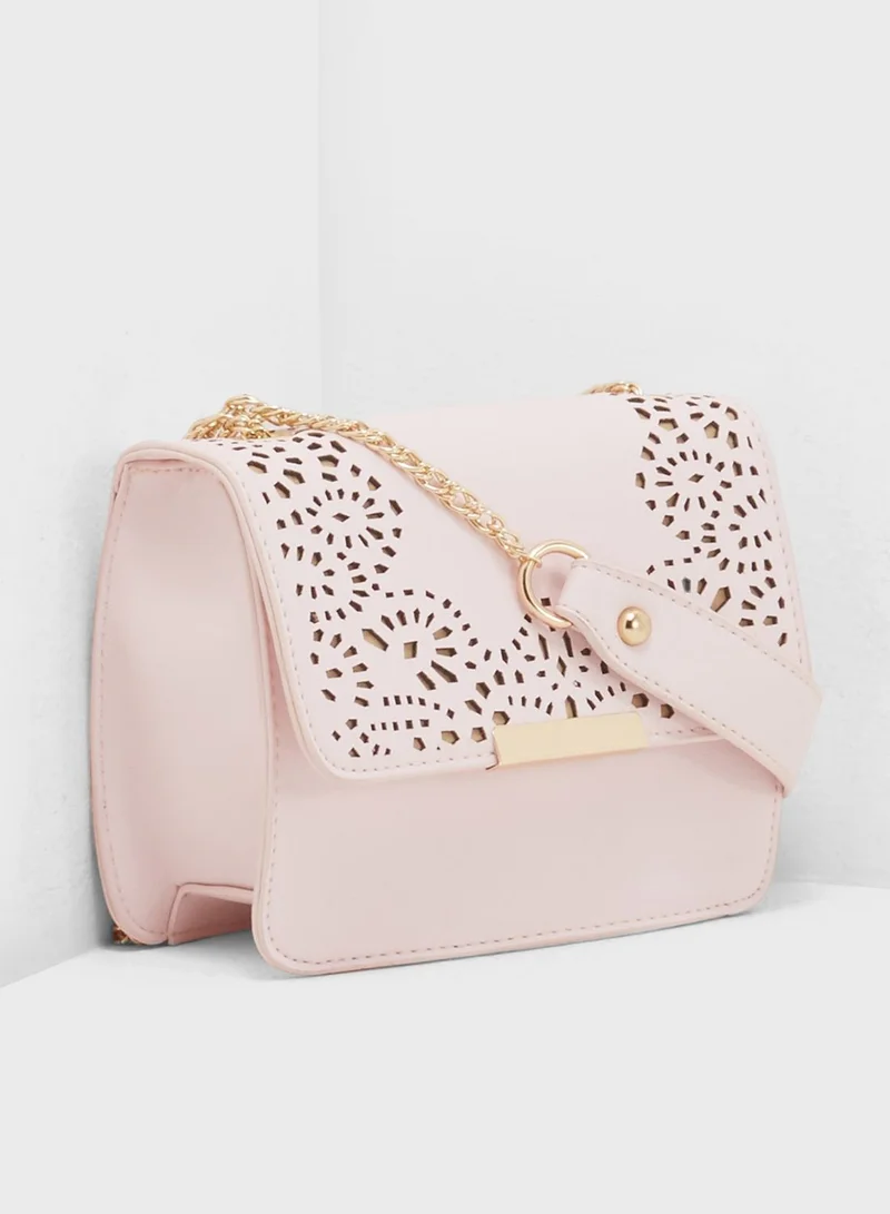 ELLA Metal Bar Crossbody