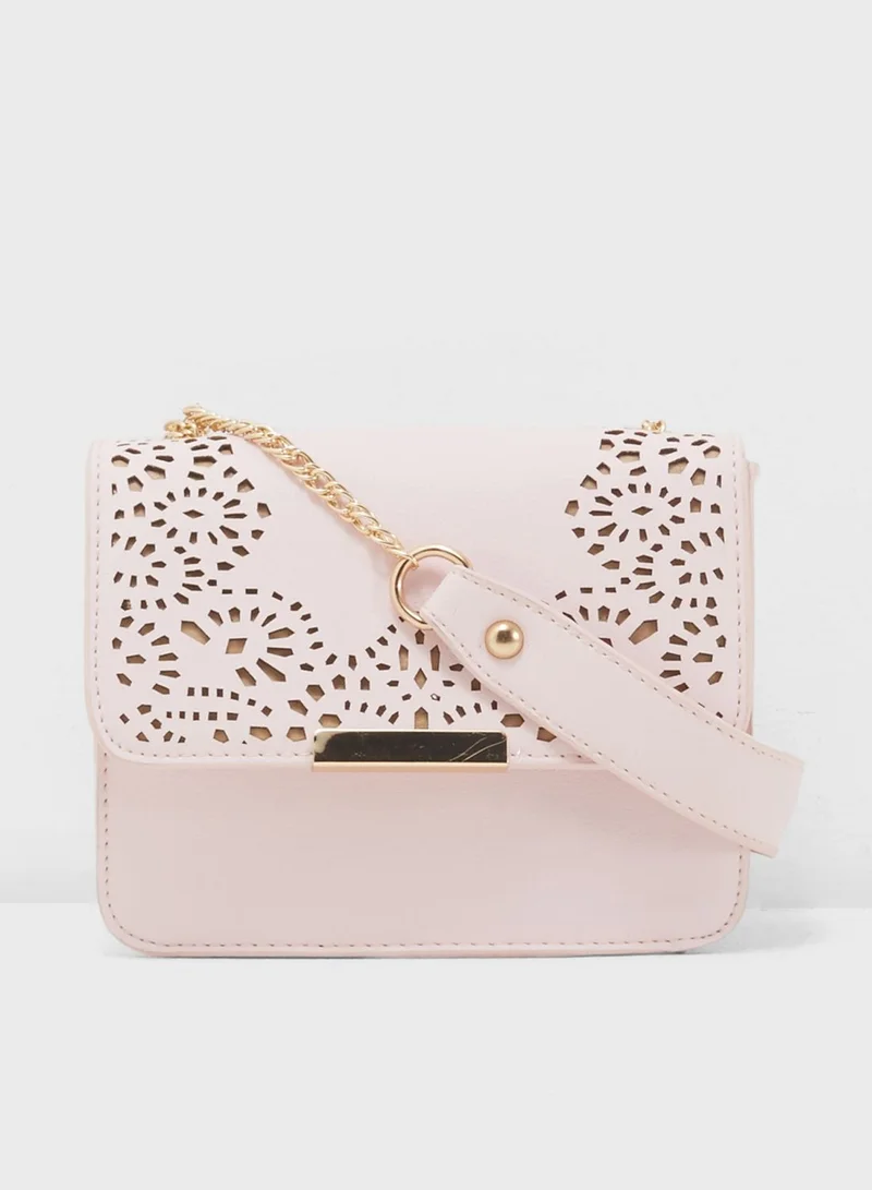ELLA Metal Bar Crossbody