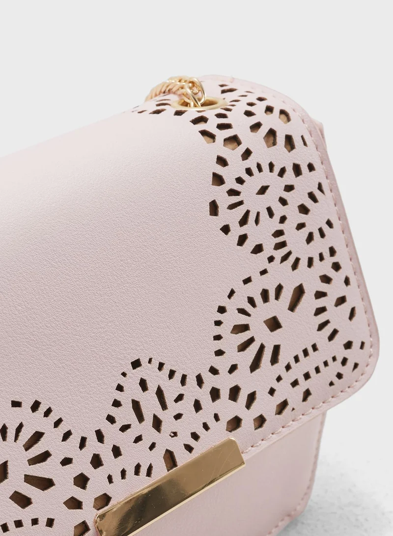 ELLA Metal Bar Crossbody