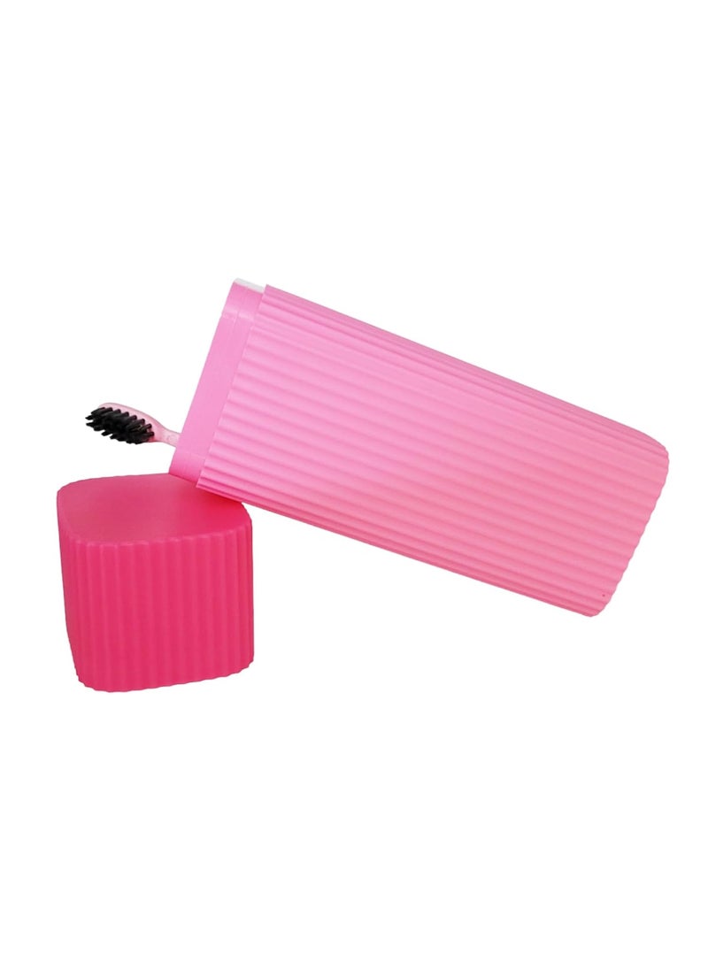Prostuff.in Prostuffin Store Portable Stripe Design Toothbrush Tongue Cleaner Holder Case Traveling Outdoor Use to Storage Carry Case Storage Box Cover Organizer Multi Color1 Pcs  - Image 4