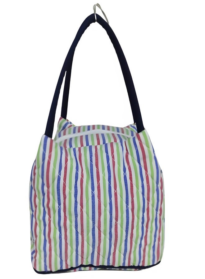ENSAC Eco-Friendly Canvas Bag-Reusable Tiffin/Shopping/Grocery Multipurpose Hand Bag with Zip & Handle for Men and Women (Multicolor) - Image 3