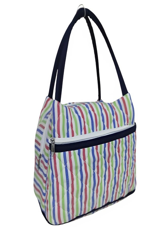 ENSAC Eco-Friendly Canvas Bag-Reusable Tiffin/Shopping/Grocery Multipurpose Hand Bag with Zip & Handle for Men and Women (Multicolor) - Image 1