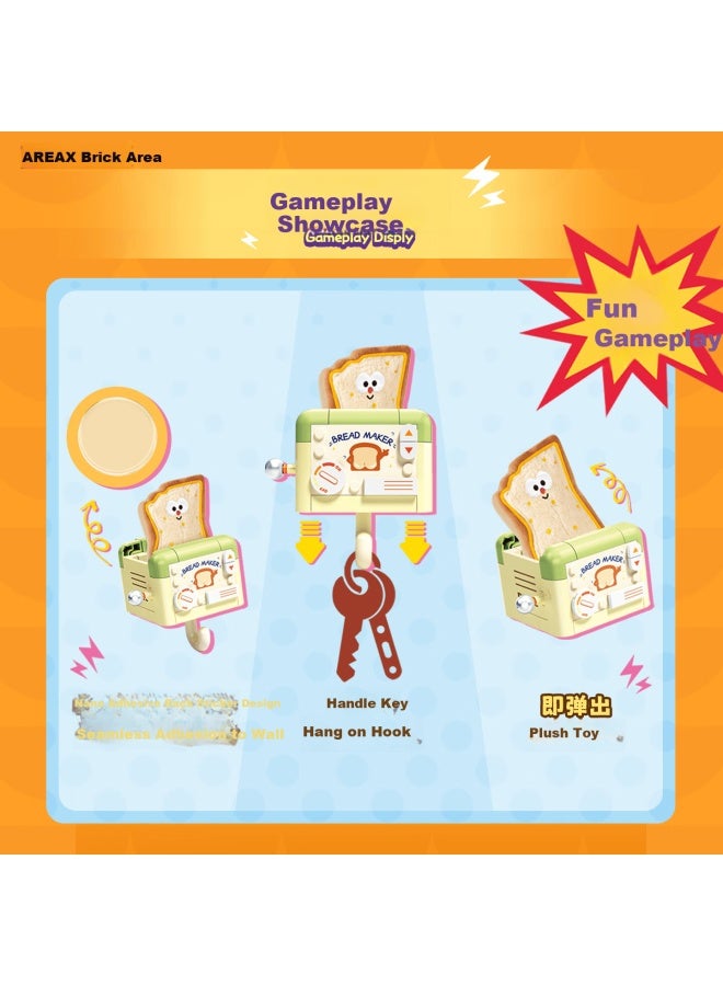 Area-x Brick Zone Building Blocks Delicious Time Wall-mounted Key Hook Blind Box Toy Assembly Gift Single Box - Image 2