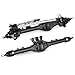 VNUHV CNC Aluminum Front Rear F10T Straight Axle Set Black Silver for 110 RC Crawler Car Axial SCX10 II VS410 Upgrade Parts Black Set - Image 2