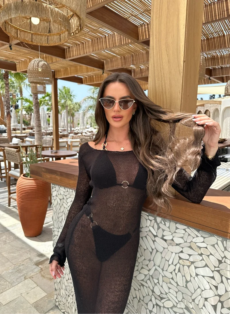 Itty Bitty Kinis Taylor Knit Dress Black