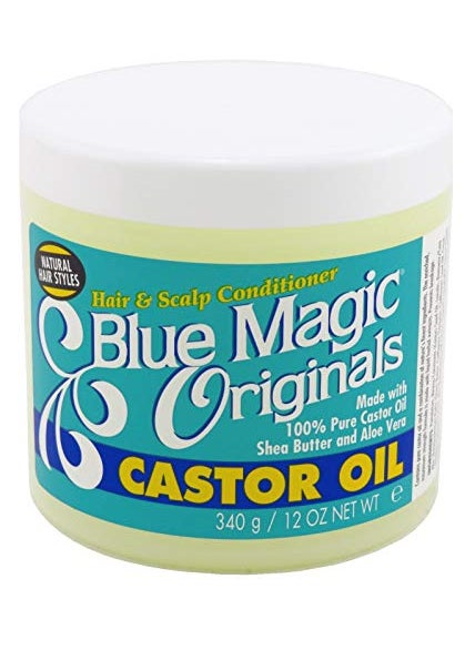 BLUE MAGIC Blue Magic Originals Castor Oil 12 Ounce Jar (354ml) (2 Pack) 