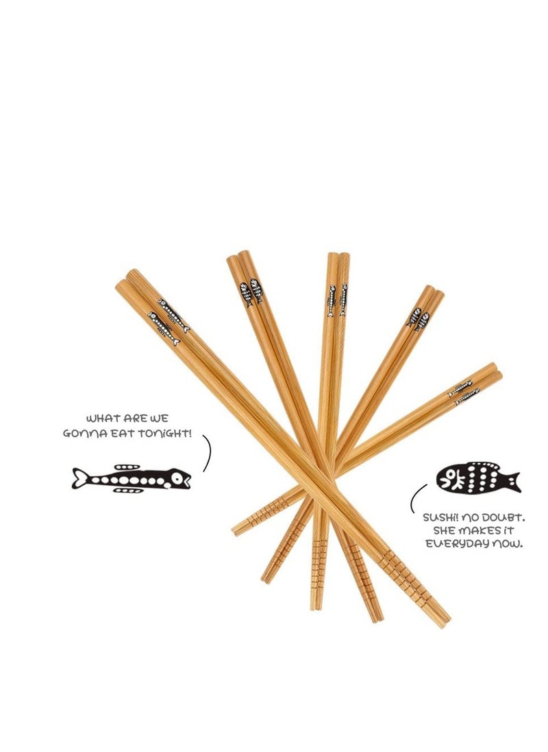 Generic - Ultimate Sushi Making Kit - Bamboo Sushi Mat Set with 2 Rolling Mats, 5 Pairs of Chopsticks, Paddle, Spreader & Beginner Guide PDF - Perfect for Sushi Lovers & Beginners - Image 1