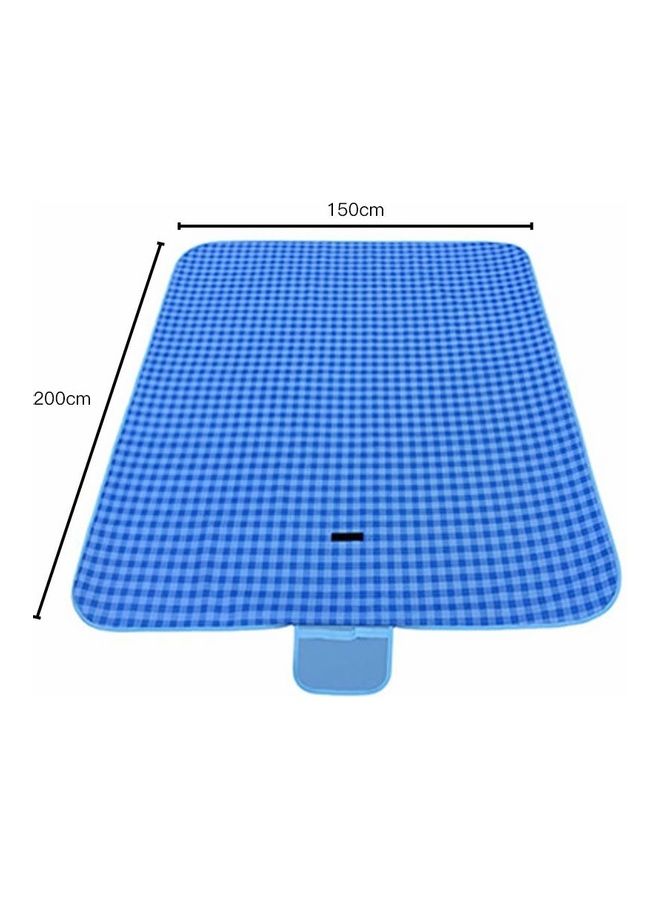 NIBEMINENT Waterproof Foldable Picnic Blankets Blue 150 x 200cm - Image 3