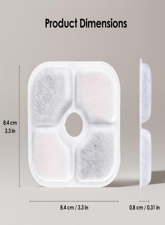 عبوة من 16 فلترًا لنافورة مياه القطط، متوافقة مع فلتر نافورة مياه كاتيت بيكسي، فلتر مياه ثلاثي المفعول بديل، 4 أنابيب مضخة، وفرشاة صلبة واحدة - Image 3