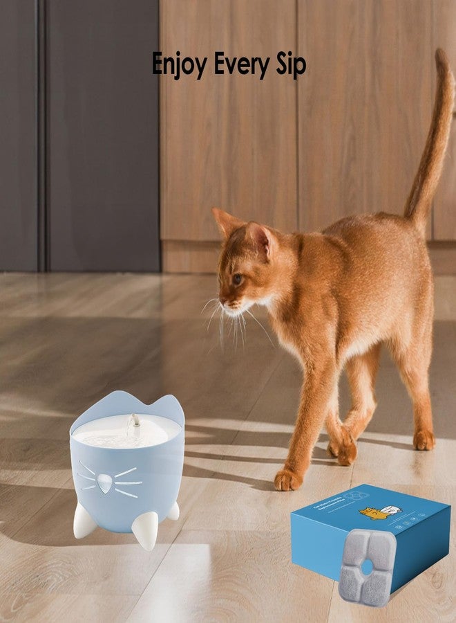 عبوة من 16 فلترًا لنافورة مياه القطط، متوافقة مع فلتر نافورة مياه كاتيت بيكسي، فلتر مياه ثلاثي المفعول بديل، 4 أنابيب مضخة، وفرشاة صلبة واحدة - Image 2