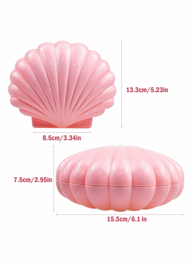 SYOSI - Shell Ballerina Musical Box Pink Wind Up Musical Boxes for Girl Birthday Gift Classic Retro Melody Trinket Jewelry Box With Mirror - Image 1