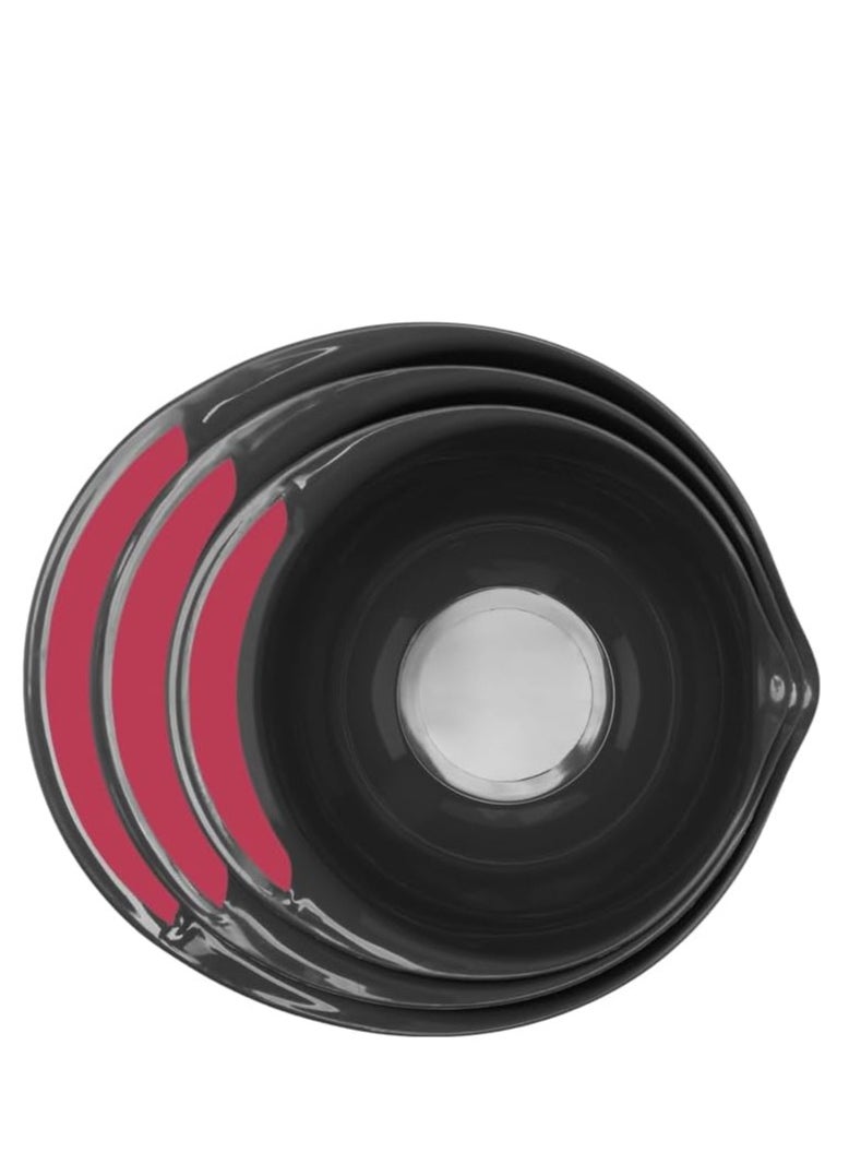 kleez - Kleez Mixing Bowl Set of 3 – Large, Medium & Small – Durable, Nesting, and Lightweight Kitchen Bowls with Non-Slip Silicone Base - Image 1