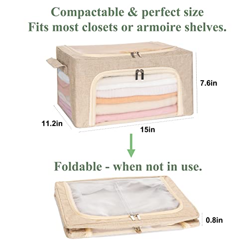 ifeolo 22L Cashmere Sweater Storage Bag with Natural Cedar Balls | BREATHABLE Cashmere Storage Bag Friendly for Knitwear Merino Wool/Knit Sweater for Closet Shelf Wool Clothes Garment Organizer Pouch - Image 4