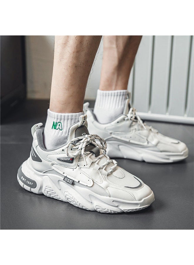 Sharpdo Sports Men's Shoes Men's New Running Shoes Breathable Non-Slip Wearable Casual Running Student Shoes Men - Image 3