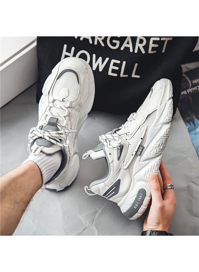 Sharpdo Sports Men's Shoes Men's New Running Shoes Breathable Non-Slip Wearable Casual Running Student Shoes Men - Image 2