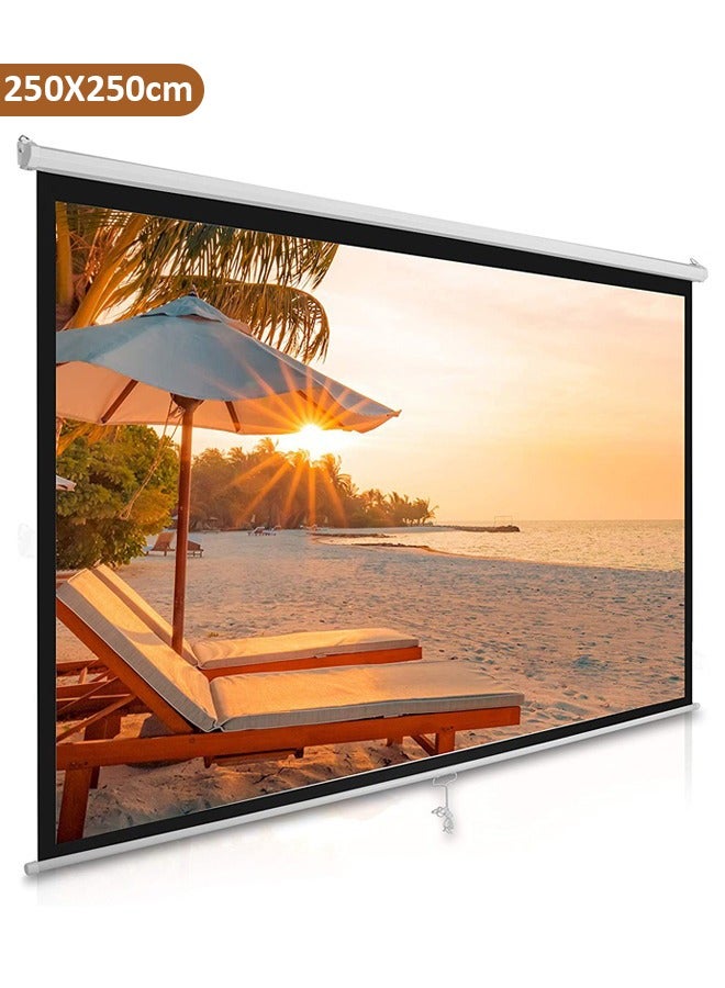 Taimi Manual Screen Projector Size 250X250cm  - Image 1