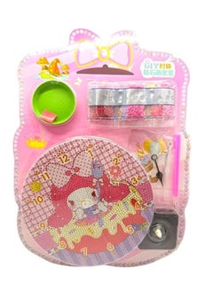 Generic Sequin Clock Frame: Turn your time into a sparkling, DIY masterpiece. Multicolor  - Image 1