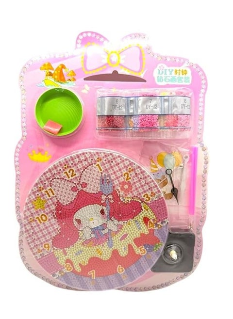 Sequin Clock Frame: Turn your time into a sparkling, DIY masterpiece. Multicolor