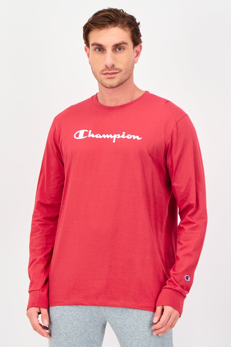 Champion Men Sportswear Fit Short Sleeve Outdoor T-Shirt, Red - Image 1
