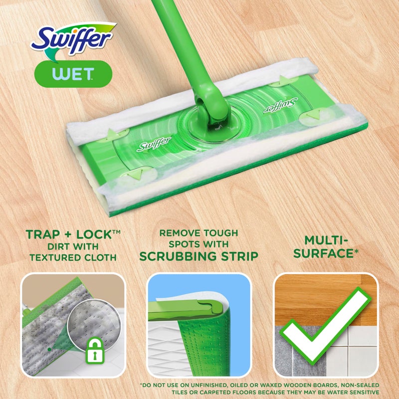 Swiffer Sweeper Wet Mopping Cloths, Mops for Floor Cleaning, Open-Window Fresh, 24 Count - Image 2